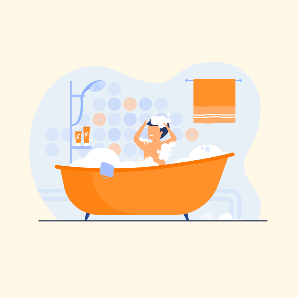 take a bath